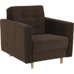 Max-i Čalouněné křeslo AYESHA hnědá látka