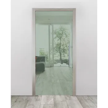 Interiérové dveře Celoskleněné dveře do pouzdra - Planibel zelená Průchozí šířka (cm): 80, Průchozí výška (cm): 210