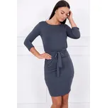 Glara Přiléhavé dámské šaty s páskem 623810