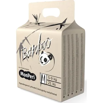 jednorázová plena MonPeri Bamboo Eko M 5–9 kg 21 ks