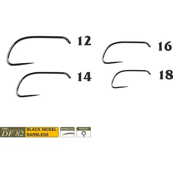 Rybářský háček Muškařské háčky Traper Hikara DF82 vel. 14