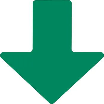 Kancelář Zelená extrémně odolná šipka, 7,5 cm – XP 150