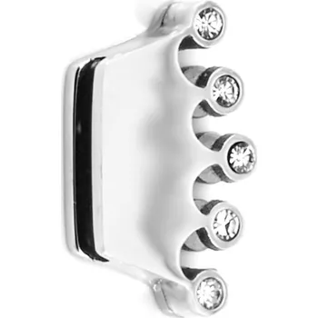 Přívěsek BRUNOshop.cz Přívěsek na plochý náramek KORUNA s kamínky