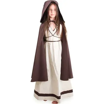 Karnevalový kostým imago Dětský plášť Hobit, hnědý, velikost 122/128