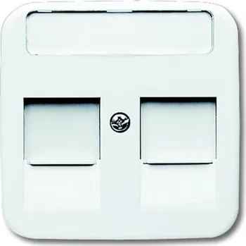 Stavebniny ABB Kryt Reflex SI 1753-0-8030 zásuvky komunikační, s popisovým polem, alpská bílá 2CKA001753A8030