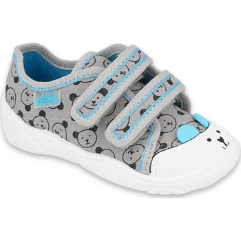 Chlapecká obuv Tenisky plátěnky kecky Befado Maxi 907P129 šedé s méďou velikost: 25