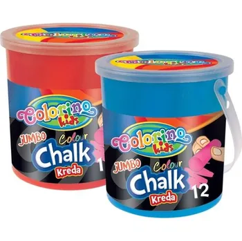 Křídy chodníkové COLORINO Jumbo 12ks