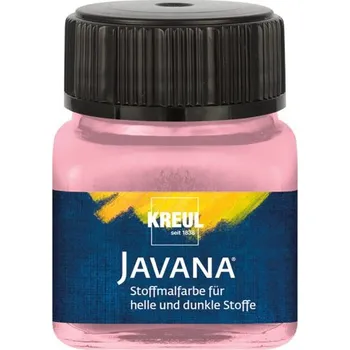 Speciální výtvarná barva Kreul Barva na světlý a tmavý textil JAVANA 20 ml RŮŽOVÁ