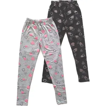 TURECKÁ MÓDA DÍVČÍ LEGÍNY "HEARTS" Barva: černá, Velikost: 176