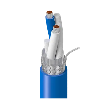 Síťový kabel 9463NH.00305 Stíněný kabel, jeden pár, FRNC plášť, 20AWG, průmyslové provedení, cívka 305m, barva modrá