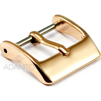Řemínek na hodinky Rose gold ocelová přezka