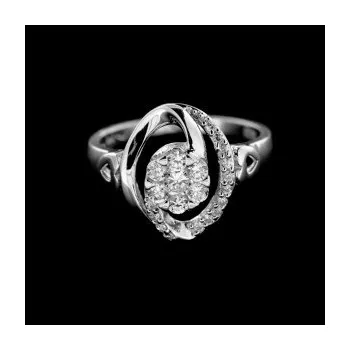 Prsten Stříbrný prsten s kamenem