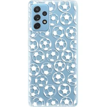 Pouzdro na mobilní telefon Odolné silikonové pouzdro iSaprio - Football pattern - white - Samsung Galaxy A72