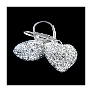 Náušnice Stříbrné náušnice s klasickým zapínáním