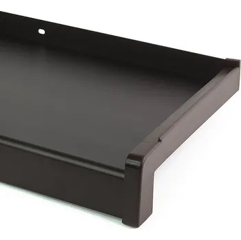 Parapet Parapet vnější hliníkový tažený - šířka 320 mm Barva: Tmavě hnědý elox