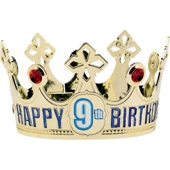 Party dekorace Amscan Koruna na hlavu s nalepovacím číslem