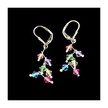 Náušnice Stříbrné náušnice s klasickým zapínáním