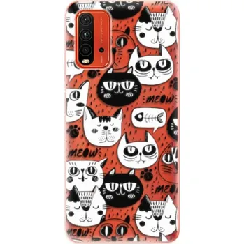 Pouzdro na mobilní telefon Odolné silikonové pouzdro iSaprio - Cat pattern 03 - Xiaomi Redmi 9T