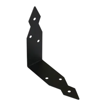 Tesařské kování Úhelník dekorativní černý 146 x 40 x 1,5 mm