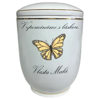Smuteční dekorace Pohřební urna Diamant | fotografie | motýl