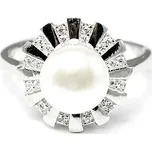 Stříbrný prsten s perlou