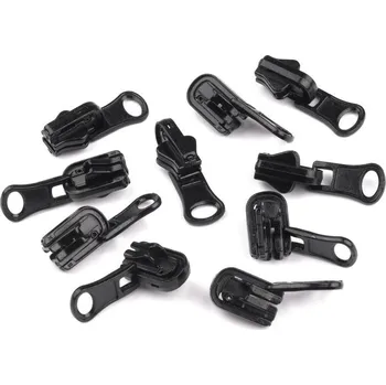 Zip Jezdec ke kostěným zipům No 5 oboustranný překlápěcí MAD, barva Černá