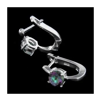 Náušnice Stříbrné náušnice s klasickým zapínáním