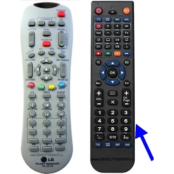 Dálkový ovladač LG 105-201M náhradní dálkový ovladač servisní