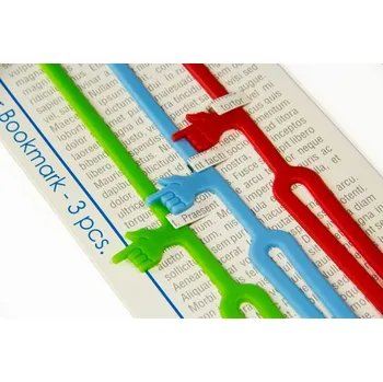 Gadget Master Sada 3 silikonových záložek do knihy