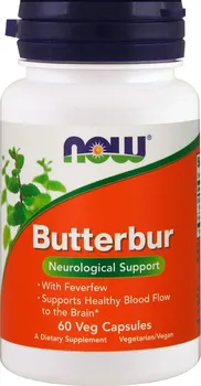 Přírodní produkt Now Foods Butterbur With Feverfew 60 cps.