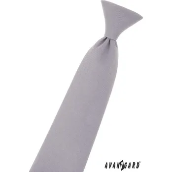 Kravata chlapecká - šedá matná
