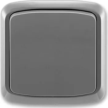 Stavebniny Tlačítko ABB TANGO bez kontrolky komplet kouřově šedé