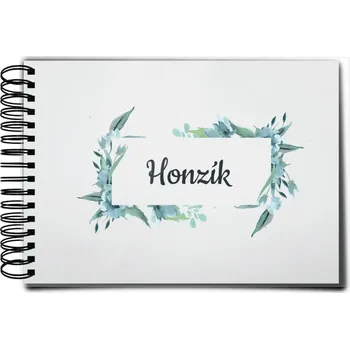 Fotokniha Plexi album s kroužkovou vazbou Zelené lístečky se jménem