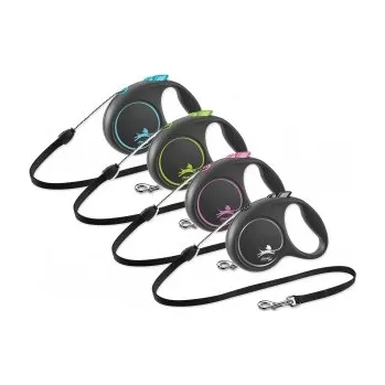 Vodítko pro psa Vodítko FLEXI Black Design lanko XS modrá