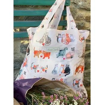 Nákupní taška Skládací taška Alex Clark - Marvellous Moggies (Nákupní taška s kočkou, kočky)