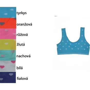 4-8 let-Dívčí bezešvá - lambada Greenice - srdíčka