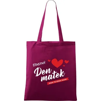 Látková taška Šťastný den matek - mám tě ráda mami