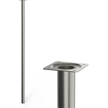 Stolová podnož Walteco Nábytková noha kulatá, průměr 30mm, výška 900mm, broušený nikl
