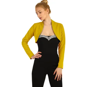 Glara Dámské společenské bolerko s dlouhým rukávem 416185