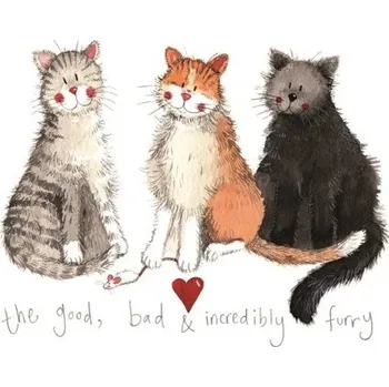 prostírání Korkové prostírání Incredibly furry - Alex Clark, 29 x 21,5 cm (Prostírání kočka, s kočkou)