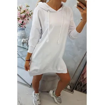 Dámská mikina Glara Jednobarevné mikinové šaty s kapsami 617853