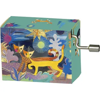 Hračka pro nejmenší Hrací strojek Rosina Wachtmeister Říše divů - Malá noční hudba (hrací strojek kočka, s kočkou)