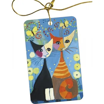 Jmenovka na stůl Jmenovky na dárky Rosina Wachtmeister - Dolce Vita (Jmenovka s kočkou, kočka)