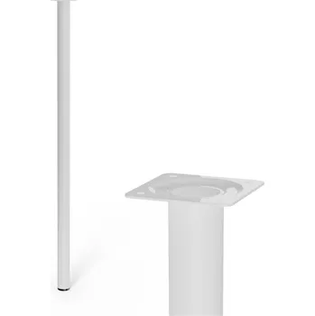 Stolová podnož Walteco Nábytková noha kulatá, průměr 30mm, výška 700mm, bílá
