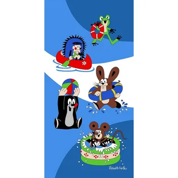 Matějovský Krteček dětská plážová osuška 70 x 150 cm, Krtek a léto