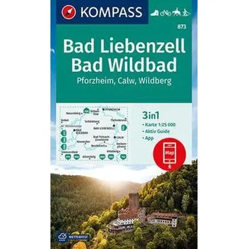 KOMPASS Wanderkarte Bad Liebenzell, Bad Wildbad 1:25 000 - KOMPASS-Karten GmbH