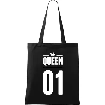Látková taška Queen s vlastním číslem