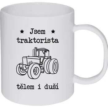Hrnek 330 ml - plastový Jsem traktorista tělem i duší