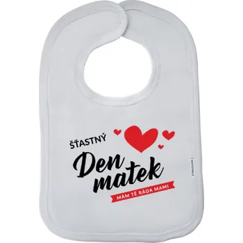 Dětský bryndák New Baby Šťastný den matek - mám tě ráda mami