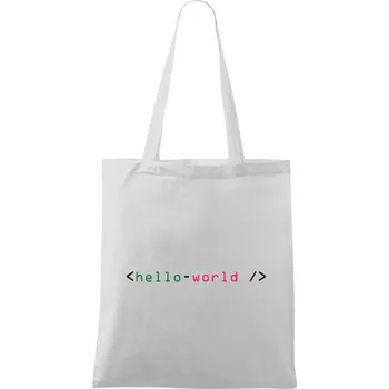 Látková taška Hello world